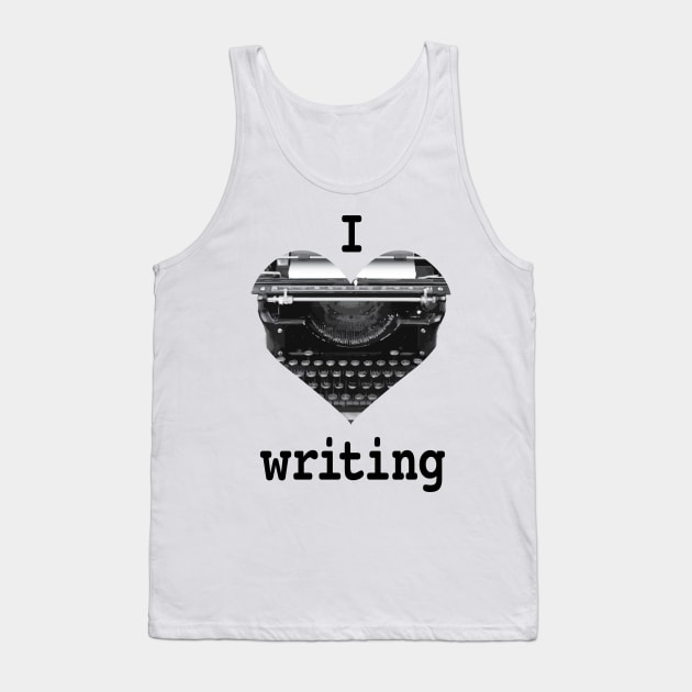 I Heart Writing Tank Top by Buffyandrews